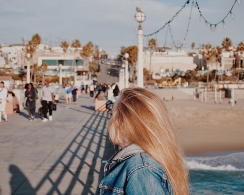 Woman Looking into Distance
